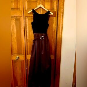 Bari Jay Women’s Dark Purple Retro, Mod Inspired Belted Evening Dress Sz 3-4